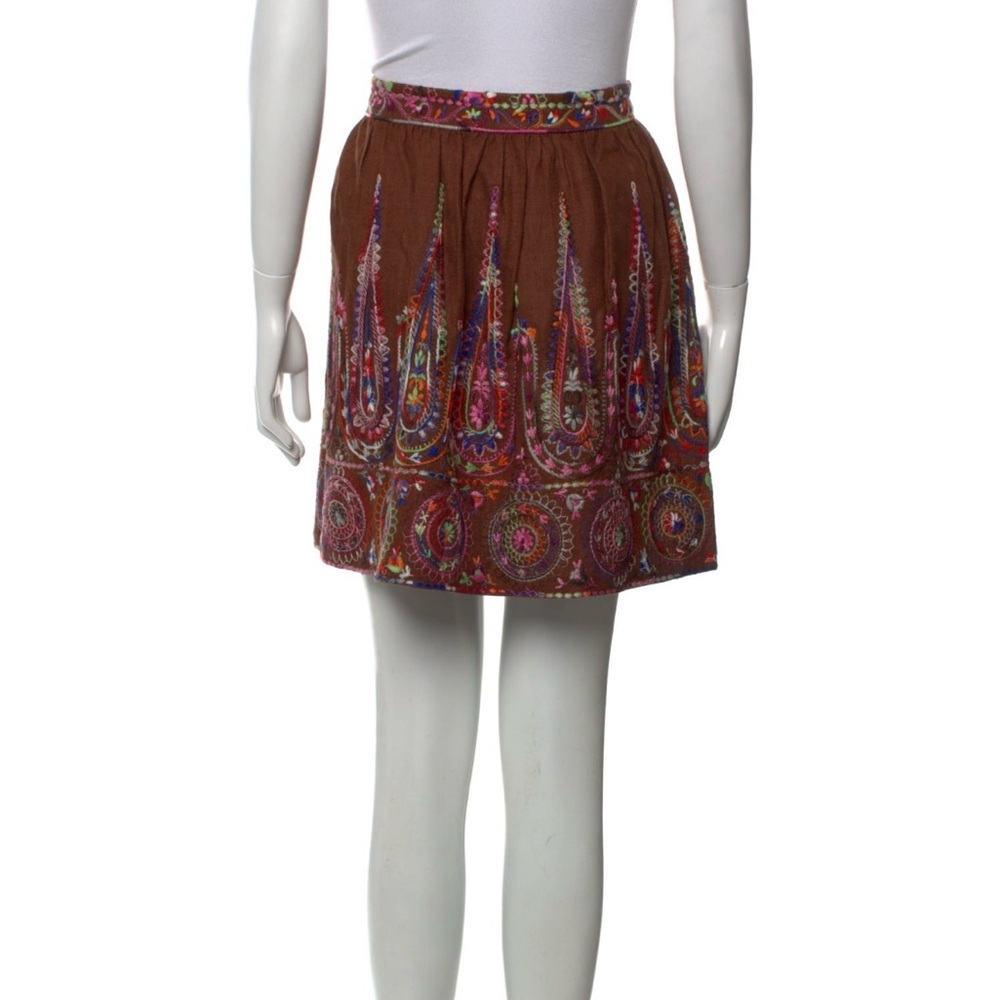Anna Sui Embroidered Skirt